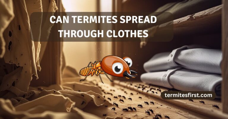 can termites spread through clothes